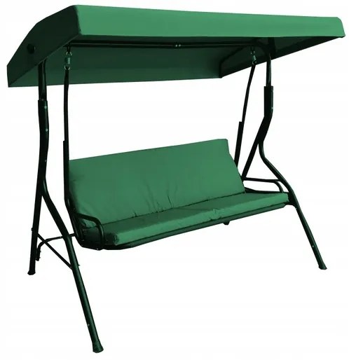 ShopJK LEAGĂN DE GRĂDINĂ VERDE + 2 PERNE HO01