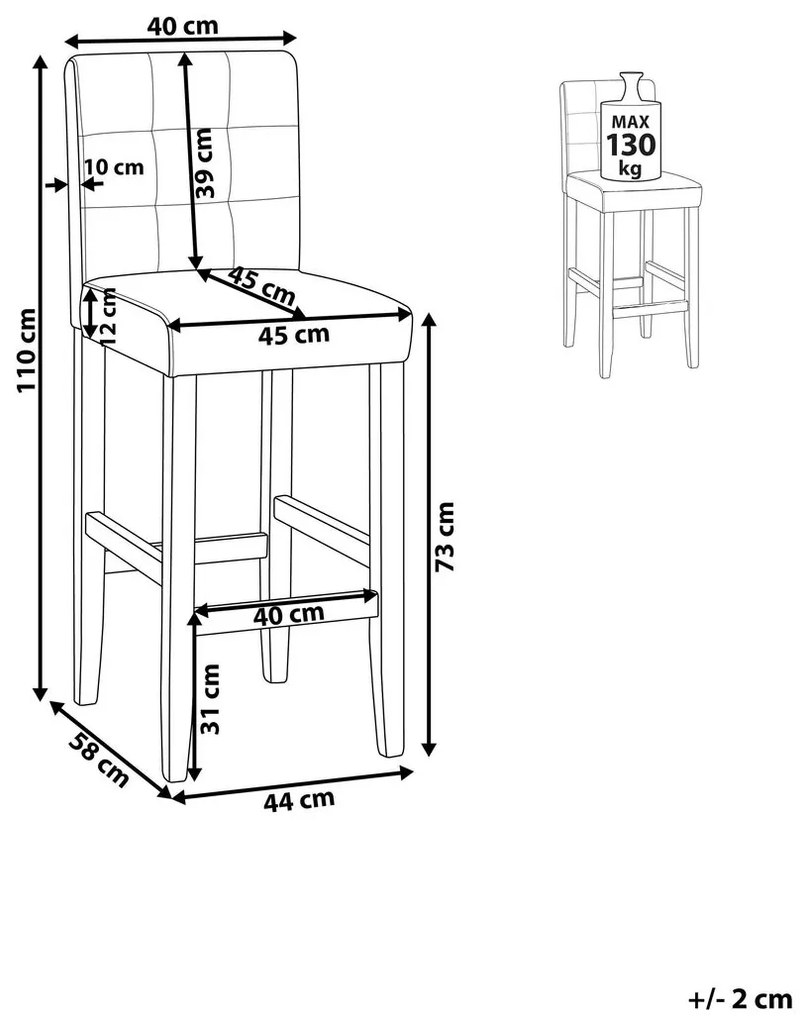 Scaun tip Bar Maton (maro). 1009805
