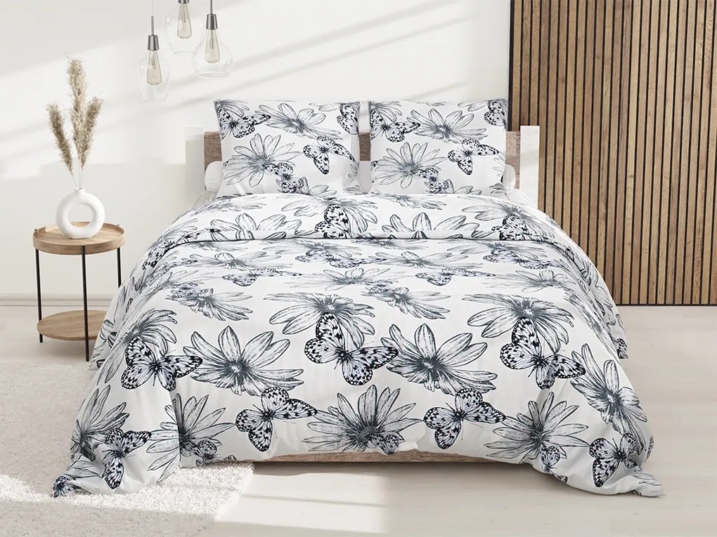 Lenjerie de pat din microfibra Culoare crem, ZAHIRA