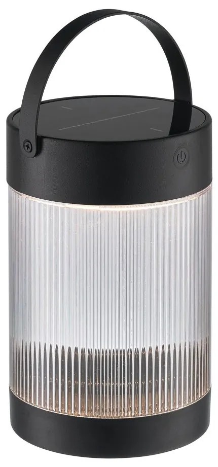 Lampa portabila solara, 3-step Moodmaker, protectie IP44, Coupar negru