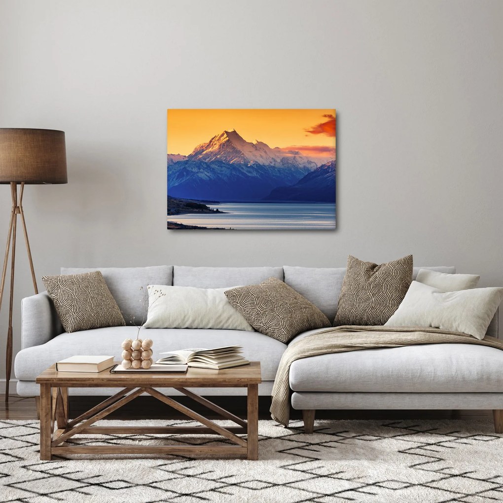 Tablou - Lacul Pukaki (70x50 cm)