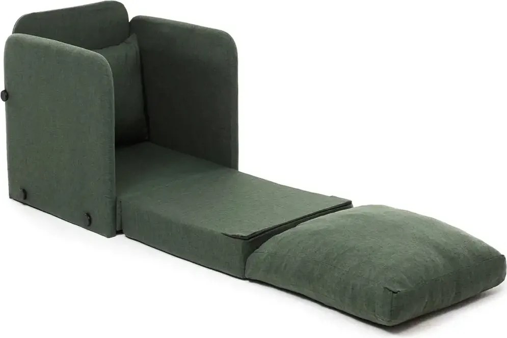 Fotoliu Extensibil Saga, verde, 200 cm x 60 cm