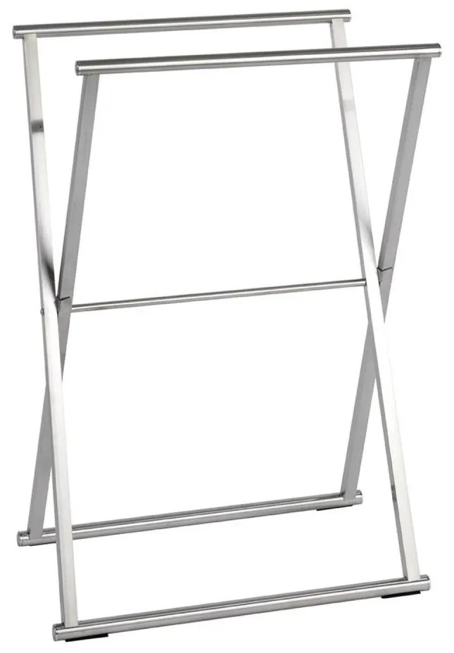 WENKO 22476100 - Suport pentru prosoape LAVA 53,5x80,5 cm oțel inoxidabil/argintiu