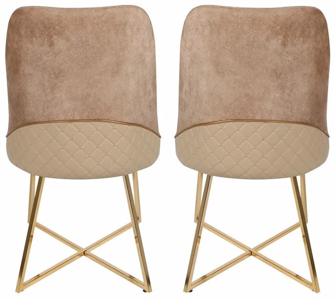 Set de scaune de sufragerie Madrid Brown, 2 bucăți, 2 buc.