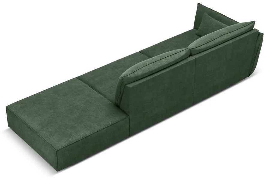 Șezlong verde închis (cu colț pe partea stângă ) Vanda – Mazzini Sofas