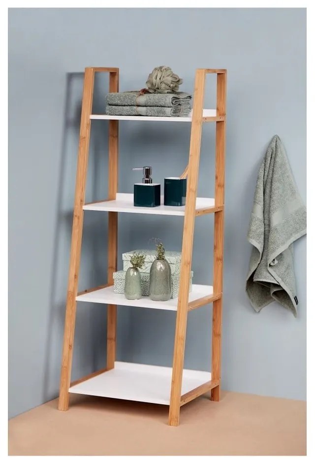 Suport din bambus cu 4 rafturi Wenko Finja