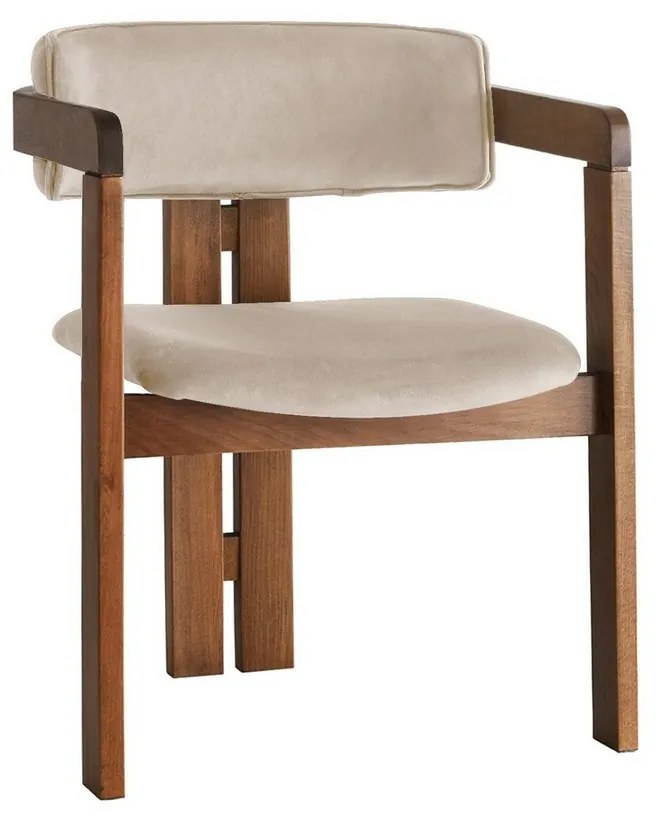 Scaun de sufragerie CO Beige and Walnut