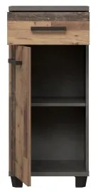 Dulap pentru baie VENOM, antracit/maro