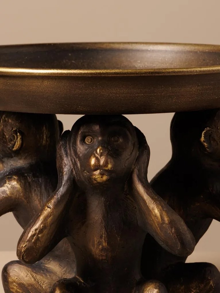Tavita decorativa, din rasina, Monkeys