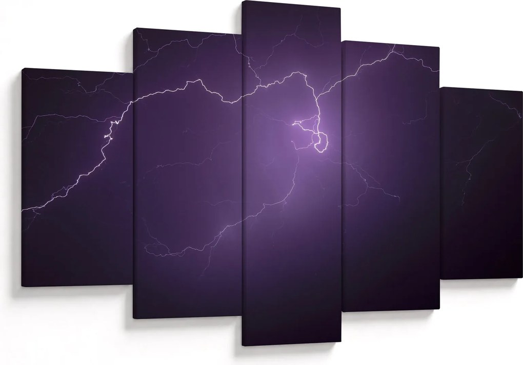 Tabloul cu fulger pe cer (150x105 cm)