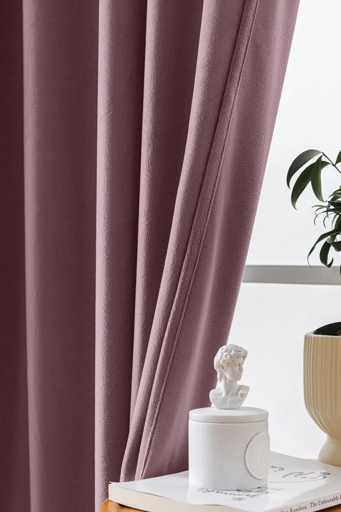 Draperie din catifea Culoare violet deschis, VELVET 140x250 cm Agatat: Rejansa