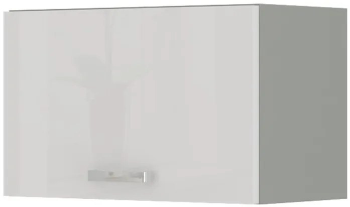 Dulap superior de bucătărie Brunea 60 GU-36 1F (gri + alb lucios). 1024986