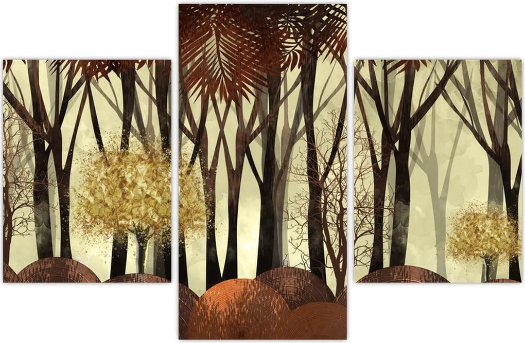 Tablou - Pădure decorativă (90x60 cm)