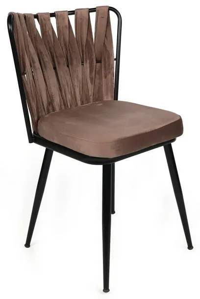 Set de scaune de sufragerie Kusakli Light Brown, 4buc.