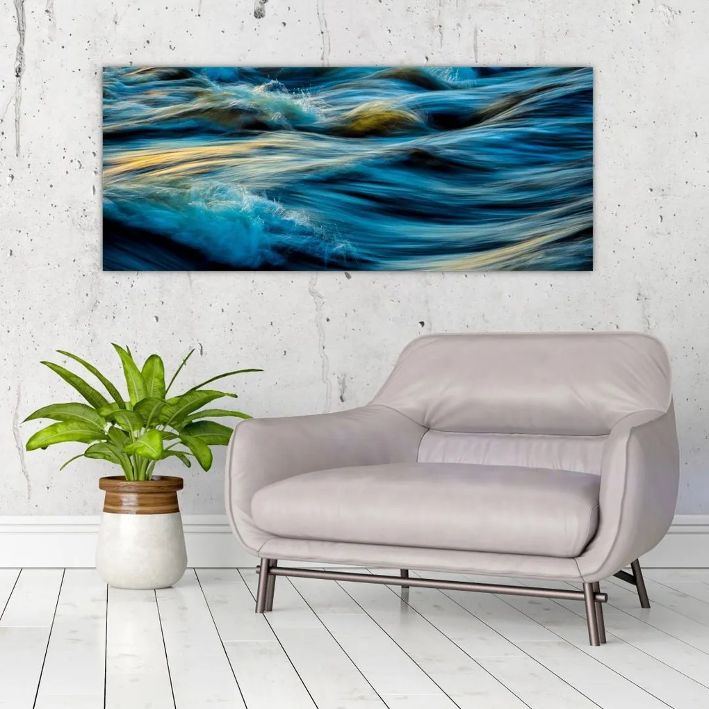 Tablou - Valuri (120x50 cm)