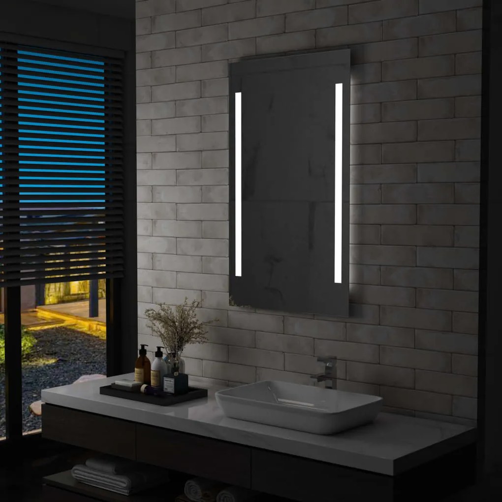 Oglindă cu led de perete de baie, 60 x 100 cm