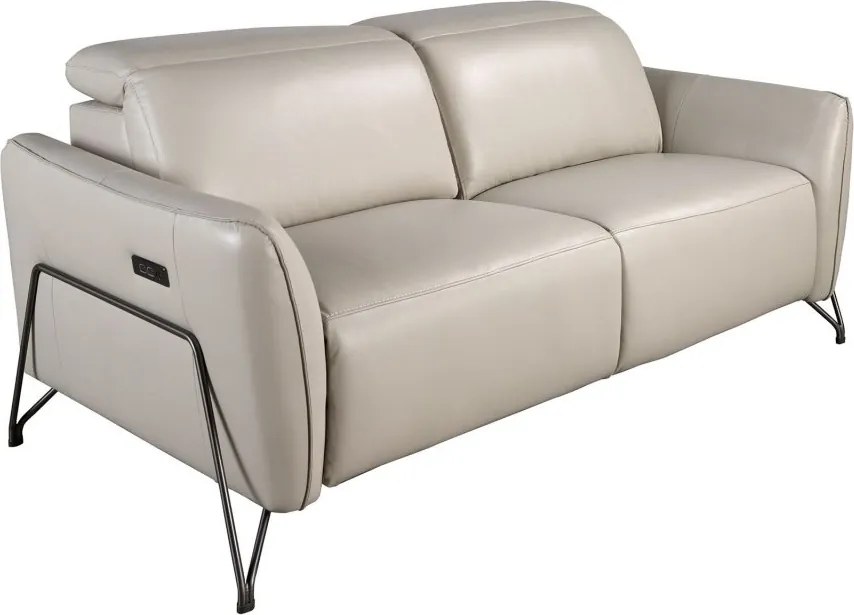 Canapea 2 locuri design italian, Functia Relax, Cowhide sand