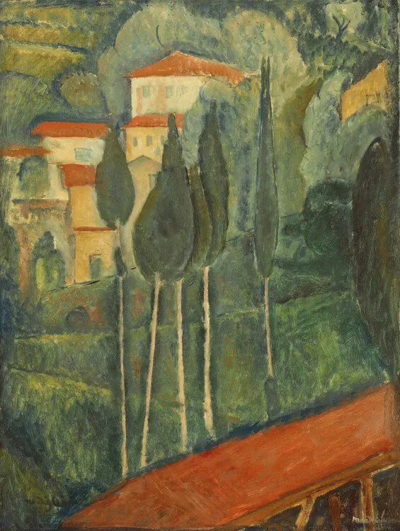 Reproducere Landscape, Amedeo Modigliani