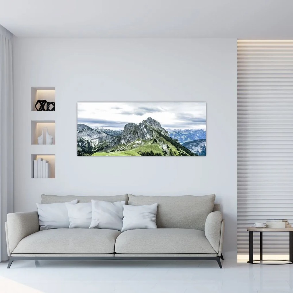 Tablou - Crestele munților (120x50 cm)