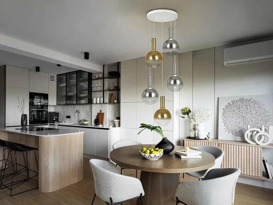 Lustra LED suspendata design modern Matices 5L
