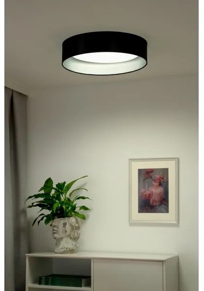Plafonieră LED Duolla ROLLER LED/24W/230V d. 45 cm negru/argintiu