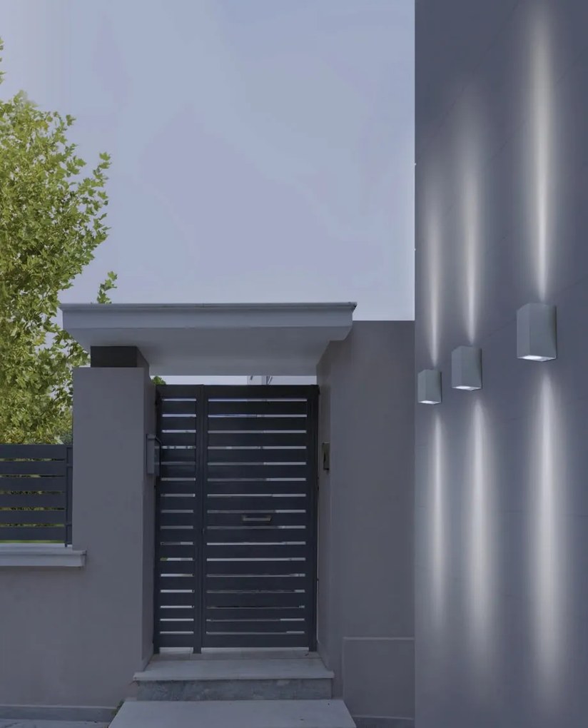 Aplica de perete exterior ambientala IP54 RIMINI 2 SQUARE WH