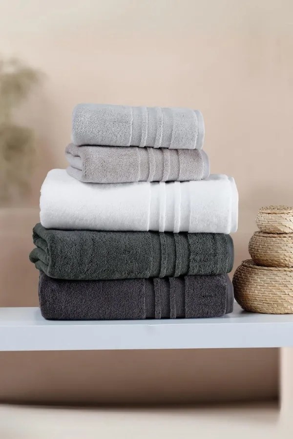 Set prosop și prosop de corp PRESTIGE, 2 buc Antracit / Black anthracite