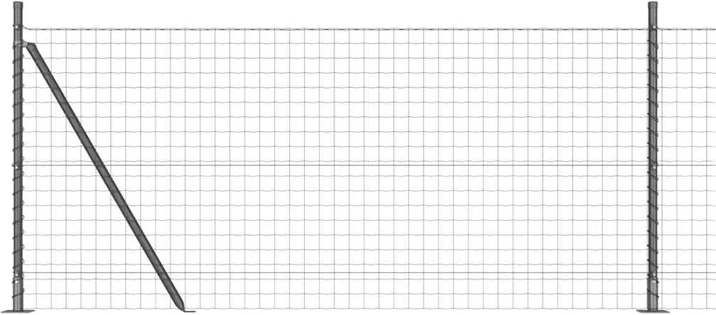 vidaXL Gard cu Stâlp Gri 0,8 x 25 m Oțel și PVC