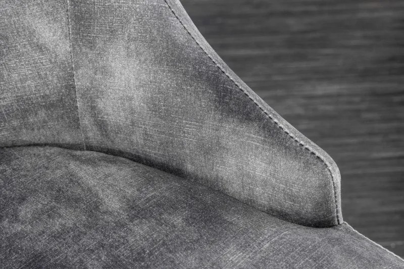 Set 2 scaune stil baroc Modern Barock, gri/ auriu