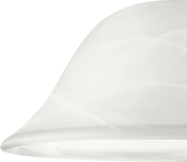 Abajur de rezervă din sticlă SFERA E27 130x300 mm alb