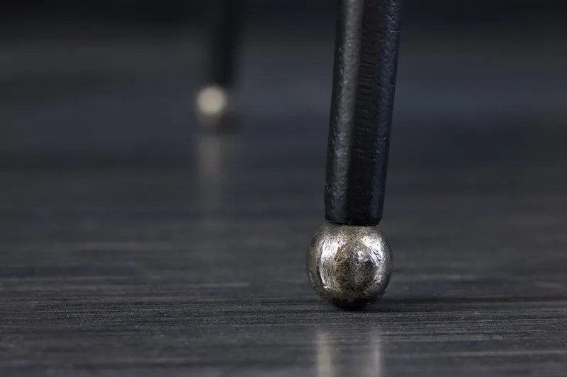 Masuta cu aspect deosebit Ginkgo Leafs 75cm, argintiu