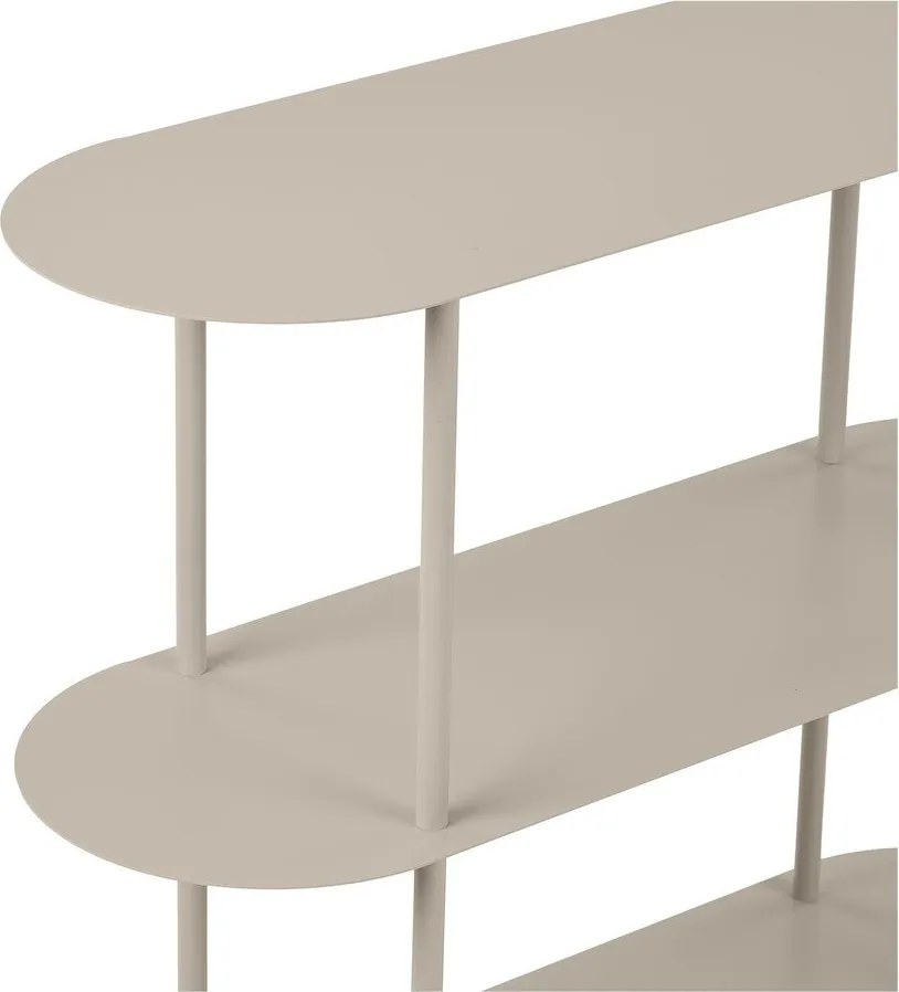 Etajeră bej din metal 90x81x31 cm Rieti – House Nordic