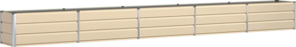 vidaXL Jardinieră Creme 480 x 50 x 45 cm Oțel Galvanizat