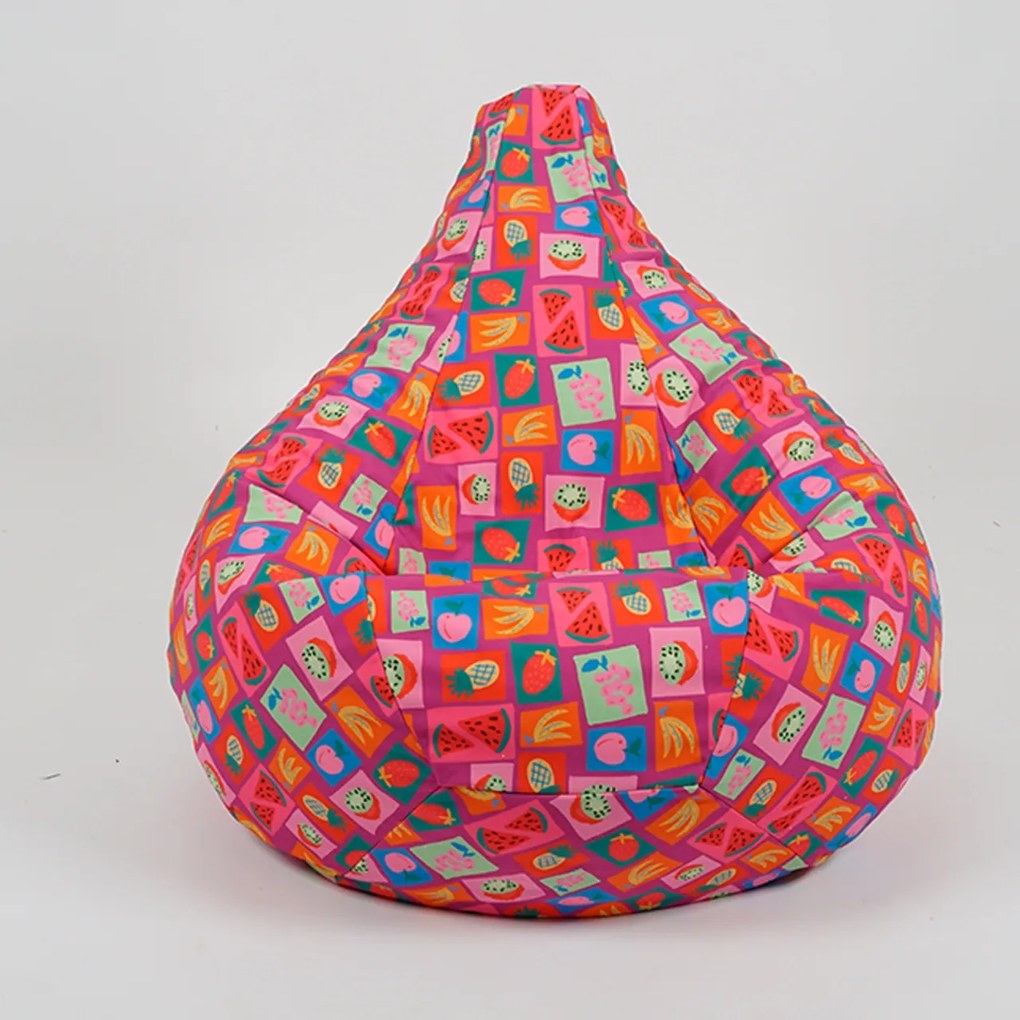 Fotoliu puf copii, Nirvana Light Pufrelax, Material Impermeabil, J'aime Les Fruits
