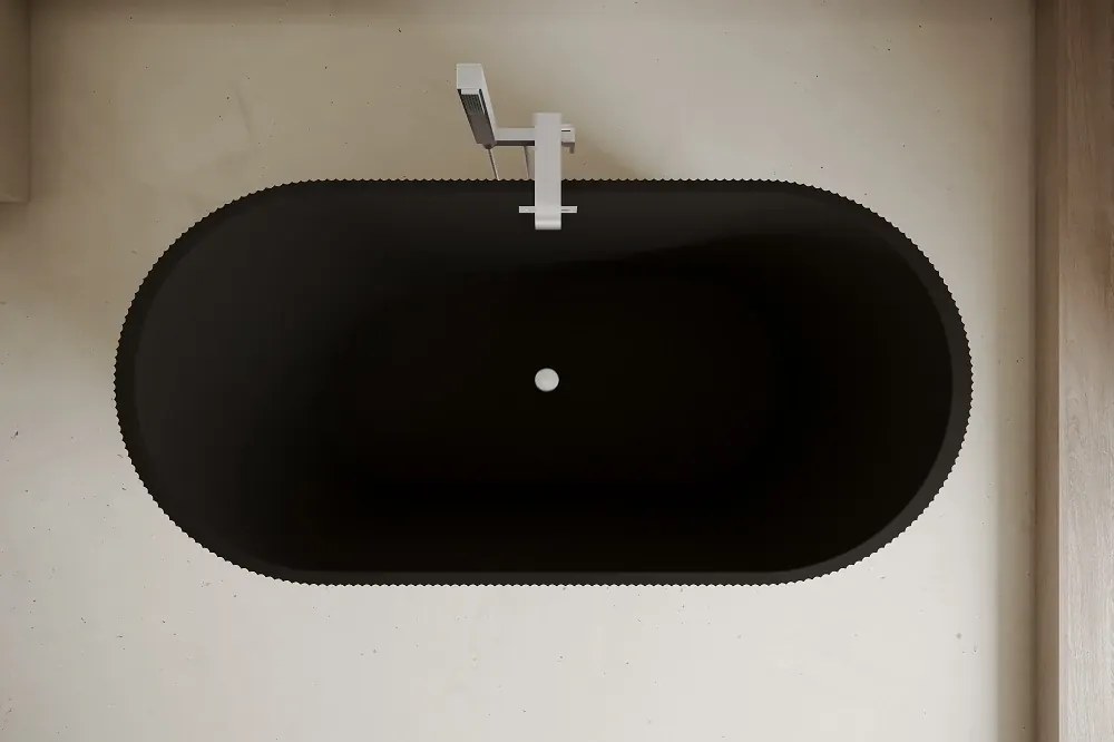 Cada acril freestanding Calliope LED, iluminare LED, Negru, 150 cm, 5020 LED