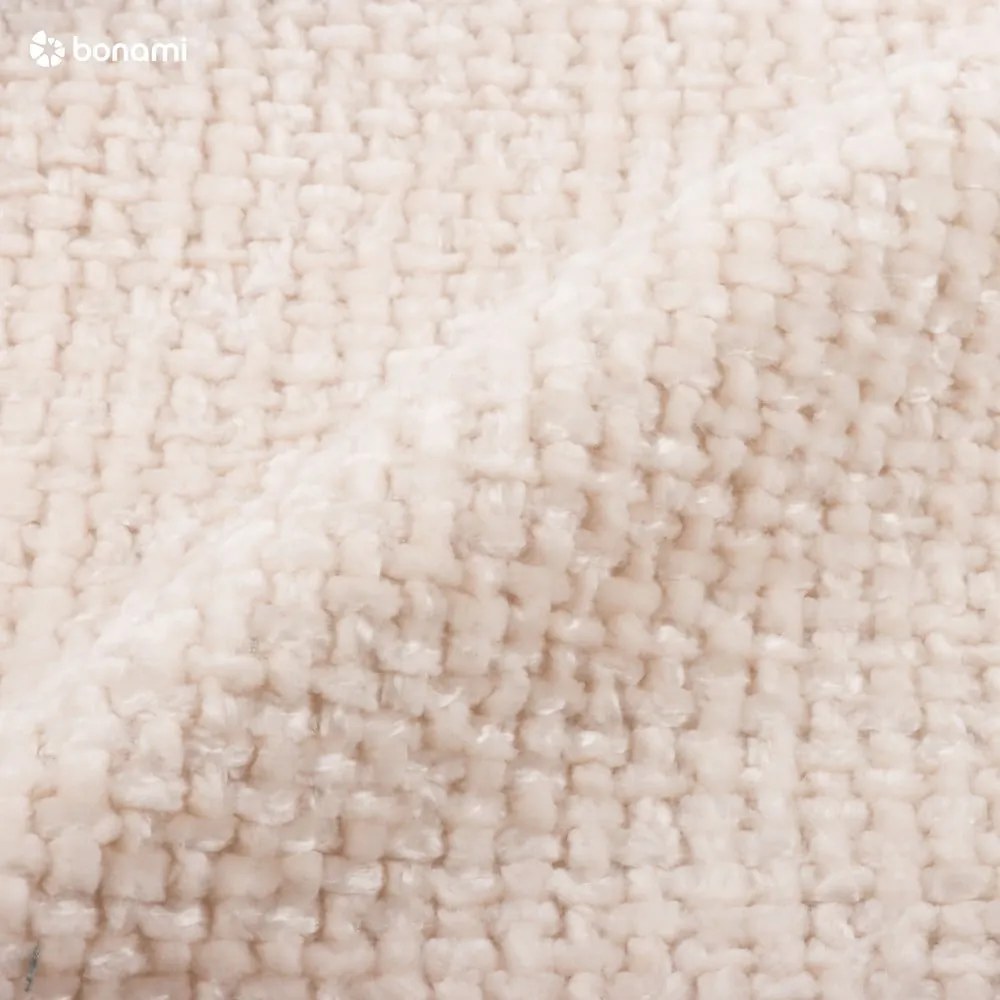 Pat matrimonial crem tapițat cu spațiu de depozitare cu somieră 180x200 cm Bellis – Micadoni Home