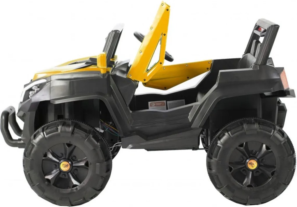 Masinuta Electrica cu acumulator pentru copii NOVOKIDS™ Atlantis Buggy UTV , 2 locuri, Cu faruri luminoase, Telecomanda, 3-8 ani , max 35 kg , 12V,