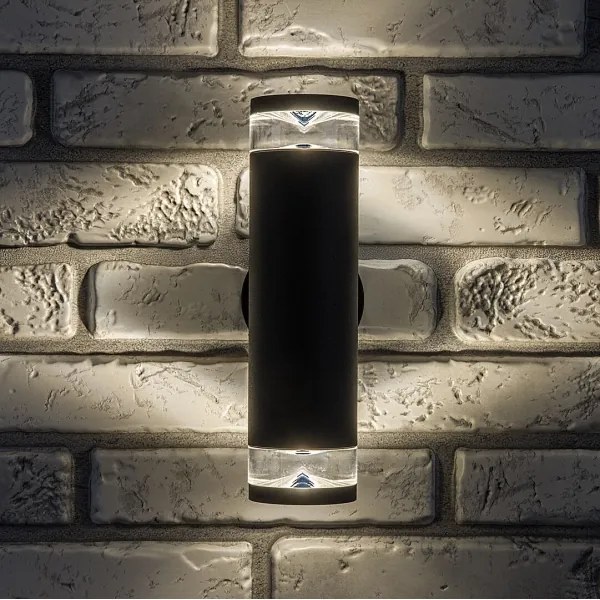 Rabalux 77072 - Aplica de exterior TORNIO, 2x GU10 (10W), 230V, IP54, antracit