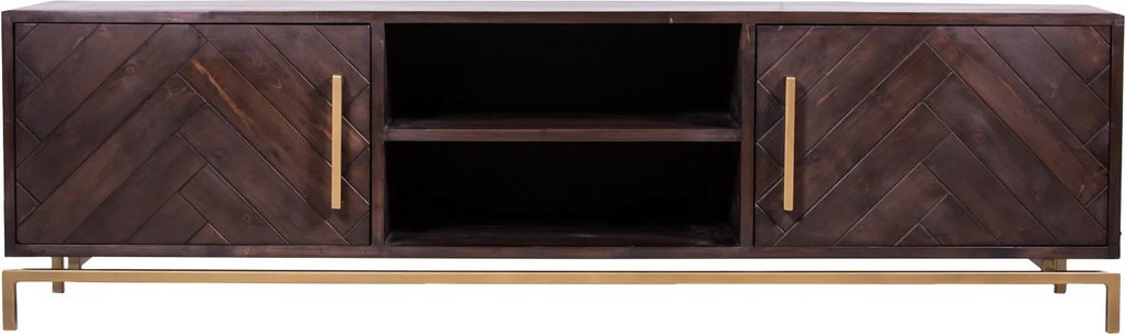 Comodă TV lemn masiv Heritage, 185 × 45 × 52 cm