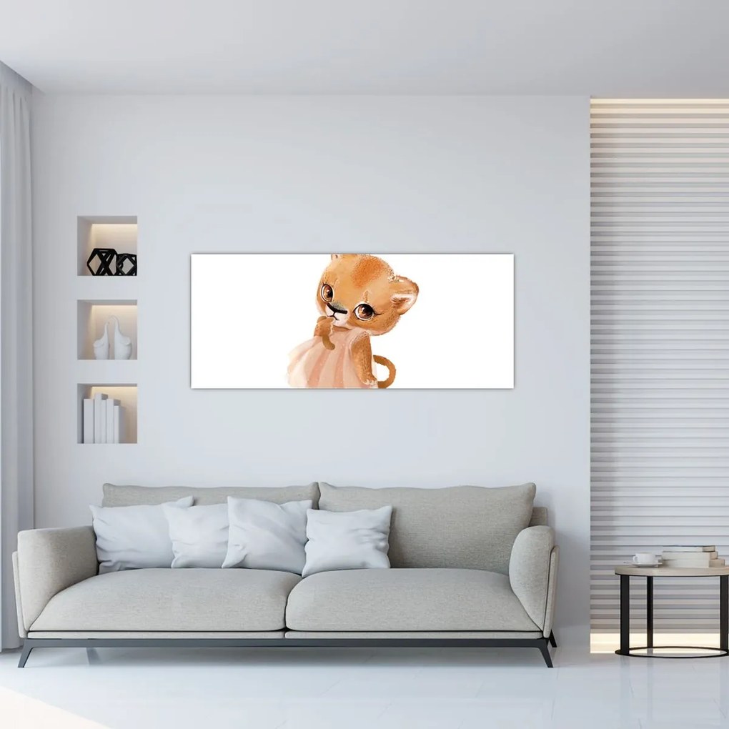 Tablou - Animăluț în acuarelă N⁰6 (120x50 cm)