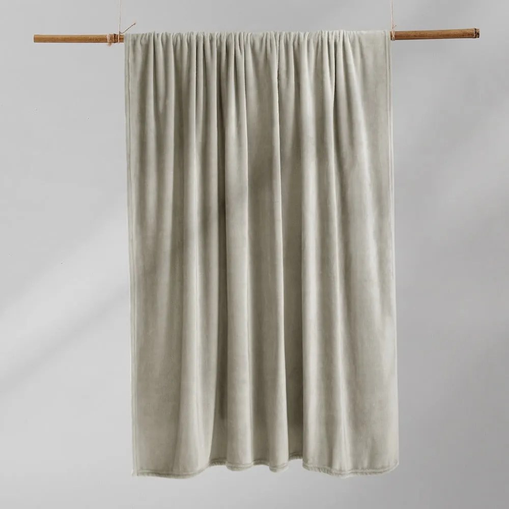 Pătură din microfibră DecoKing Mic, 200 x 220 cm, crem