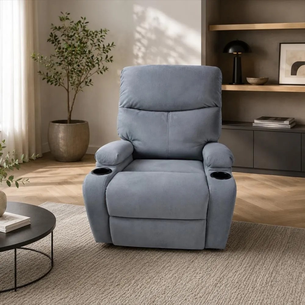 Fotoliu relaxant reglabil AVENBERG EMINENCE, gri