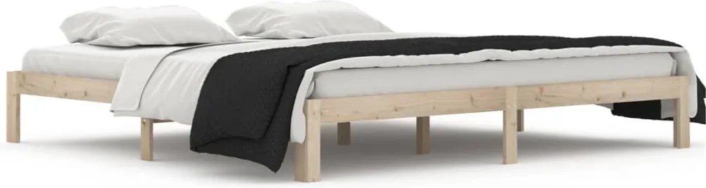 vidaXL Cadru de pat, 200x200 cm, lemn masiv de pin