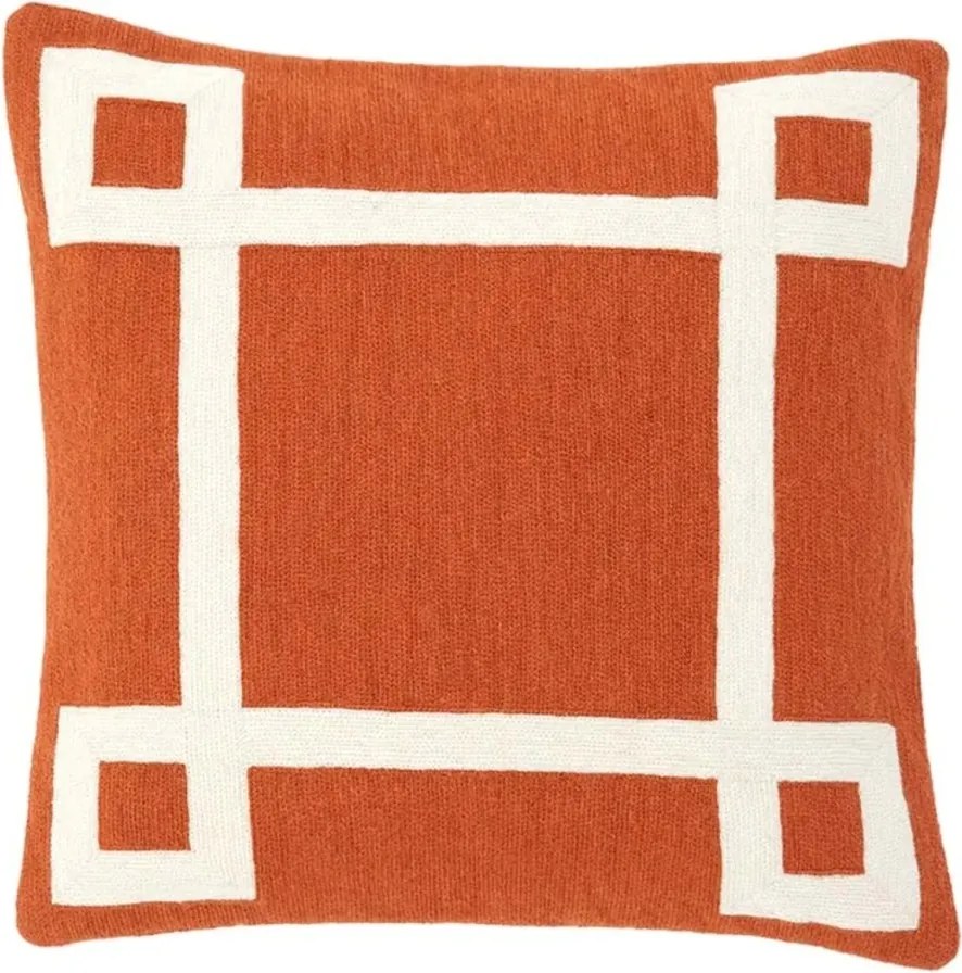 Perna decorativa din bumbac Hartley Orange dim.50X50cm 108253 HZ