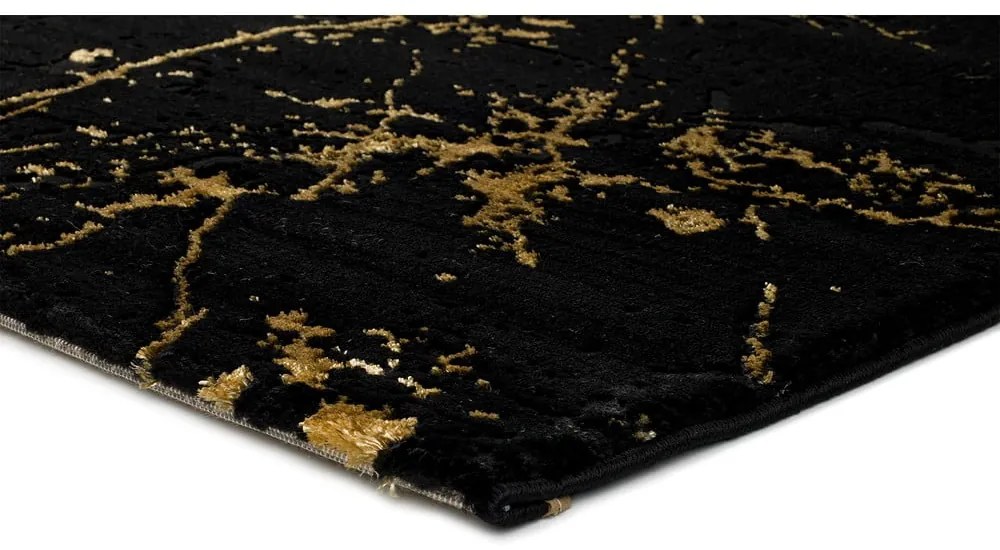 Covor Universal Gold Marble, 140 x 200 cm, negru