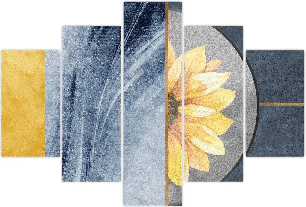 Tablou - Forme și flori (150x105 cm)