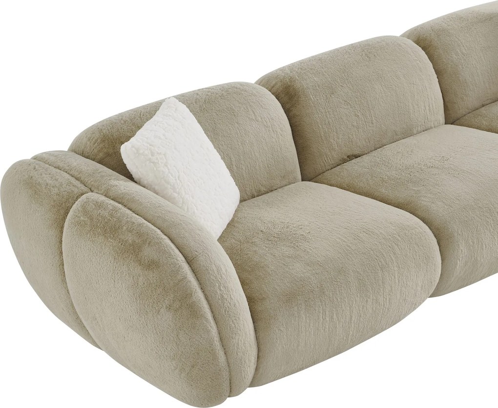 Canapea dumonde cu sezut confortabil din spuma high-density Eternity 318x112 cm