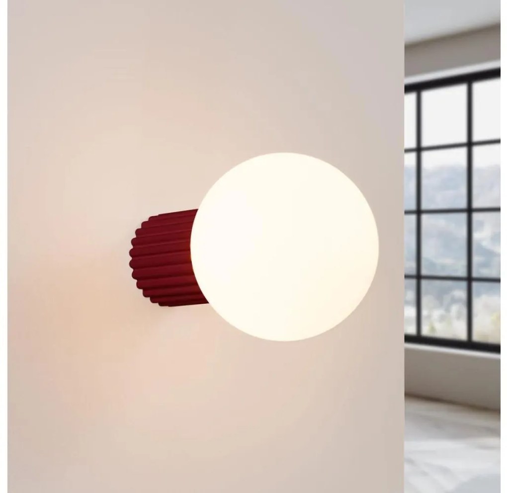 Aplică pentru baie Sollux SL.1747 HALO 1xG9/8W/230V IP44 roșu