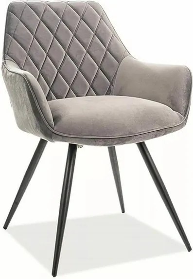 Scaun Bucatarie Si Dining LINEA Catifea Gri BLUVEL 14