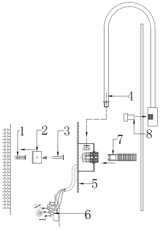 Aplica de perete design modern Mare argintiu
